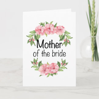 Carte Cadeau mariage pour mère mariée mère de la mariée