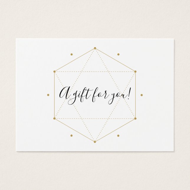 Carte Cadeau Moderne Chic Personnalisé Logo Entrep (Devant)