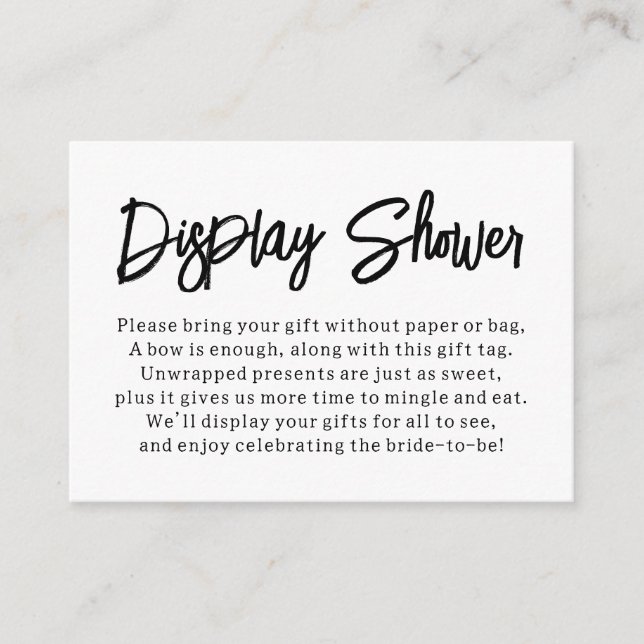 Carte Cadeau moderne, Versatile, Douche nuptiale (Devant)