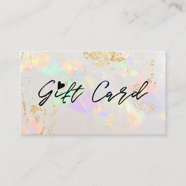 carte cadeau opale blanche (Devant)