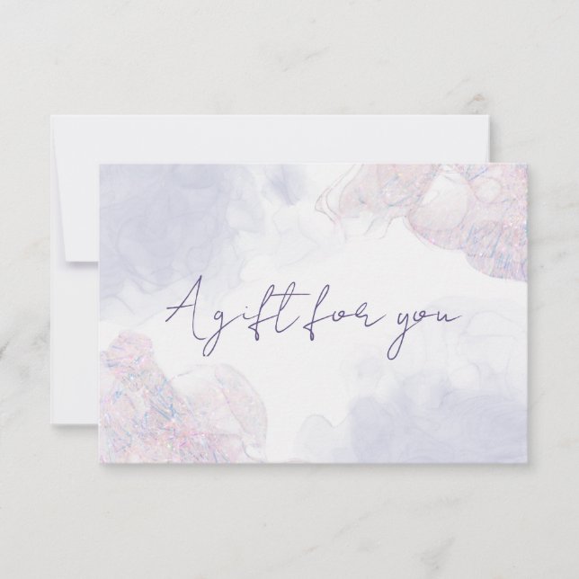 Carte cadeau Pastel Liquid Watercolor Enk Certific (Devant)
