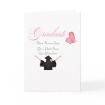 Cadeau personnalisé de fin d'études rose, nom pers