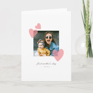 Carte Cadeau photo minimaliste de la 1ère Fête des Mères