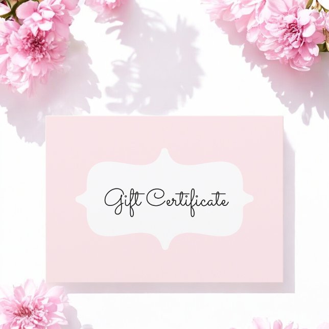 Carte cadeau Pink Simple (Créateur téléchargé)