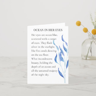 Carte cadeau Poésie romantique