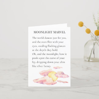 Carte cadeau Poésie romantique