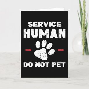 Carte Cadeau pour amateur de chien drôle Ne pas caresser