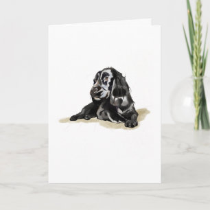 Carte Cadeau pour Amoureux de Chien Cocker Spaniel