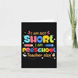 Carte Cadeau pour enseignant de maternelle de taille non