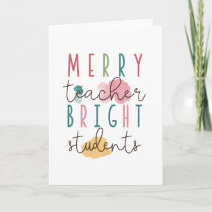 Carte Cadeau pour Enseignant   Joyeux Enseignant Élèves 