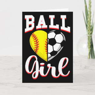 Carte Cadeau pour filles douces amateurs de football fem