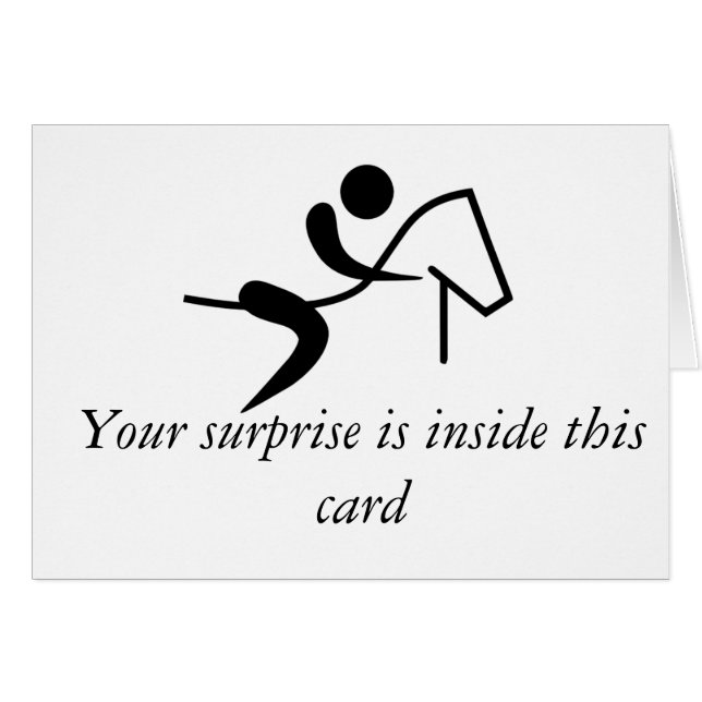 Carte cadeau pour les cours d'équitation (Devant horizontal)