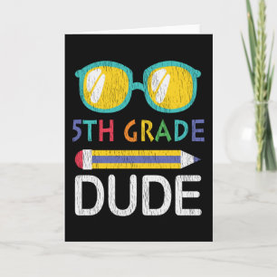 Carte Cadeau pour un gars de 5e année pour la rentrée sc