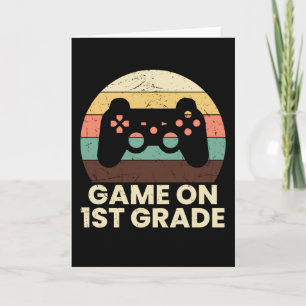Carte Cadeau Rétro pour Élève de Première Année pour la