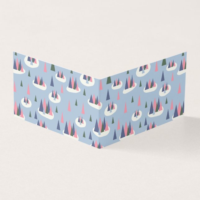 Carte cadeau Retro Snowy Tree (Outside)