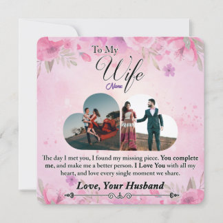 Carte Cadeau romantique pour elle, cadeau pour femme
