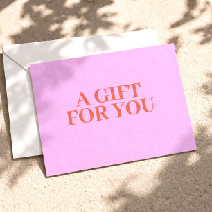 Carte Cadeau Rose de la Boutique de Luxe Minimalis