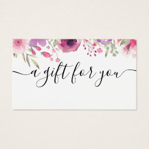 Carte-cadeau Rose Watercolor
