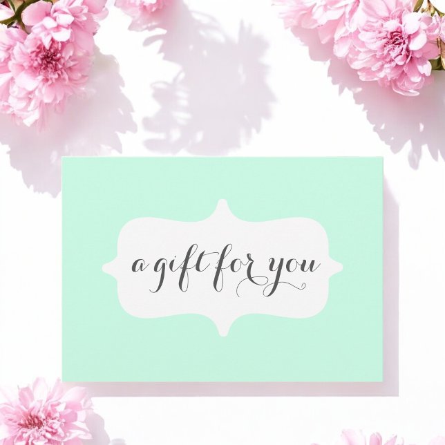 Carte Cadeau Salon Vert Menthe Pastel (Créateur téléchargé)
