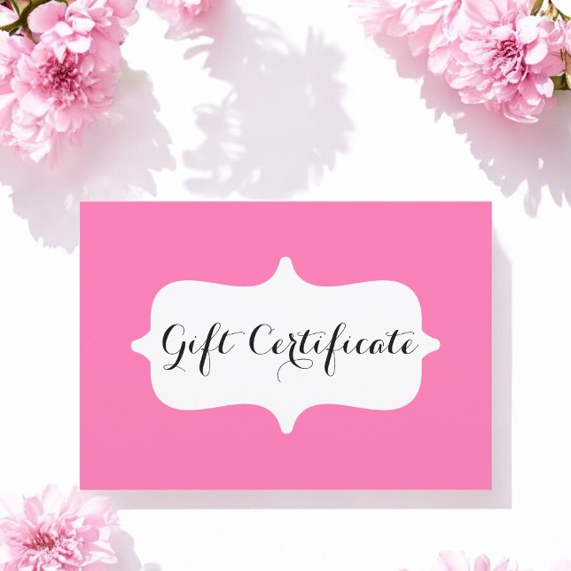Carte cadeau simple Pink Business (Créateur téléchargé)