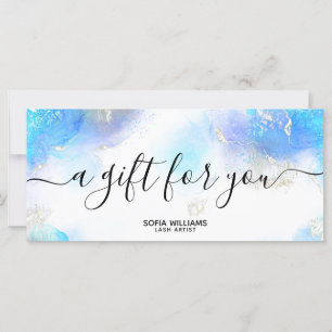 Carte cadeau Turquoise Aqua Modern Ajouter logo