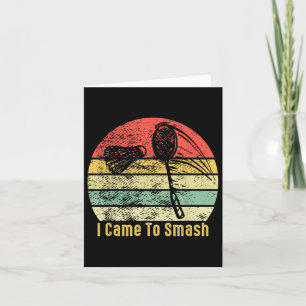 Carte Cadeau vintage Badminton - Je Suis Venu À Smash Sh