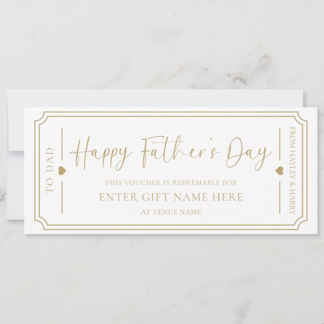 Carte cadeau White Happy Fête des pères (Devant)