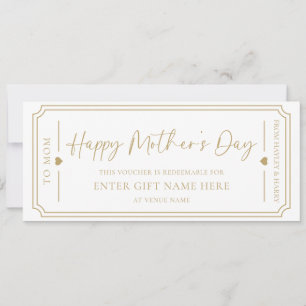 Carte cadeau White Happy Mother's Day