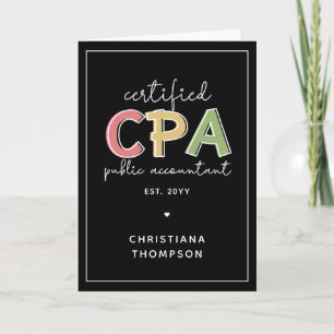Carte Cadeaux comptables publics certifiés CPA personnal