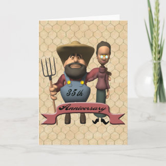 Carte Cadeaux de 35e anniversaire de mariage