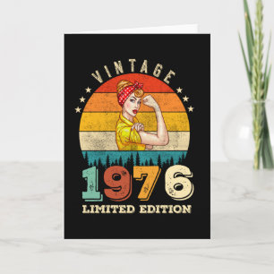 Carte Cadeaux de 46 ans 1976 Vintage 46e anniversaire fe