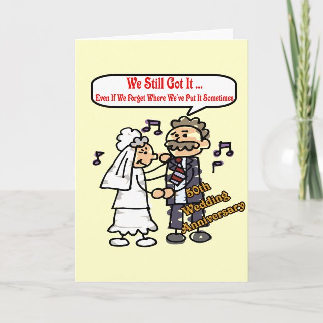 Carte Cadeaux de 50e anniversaire de mariage (Devant)
