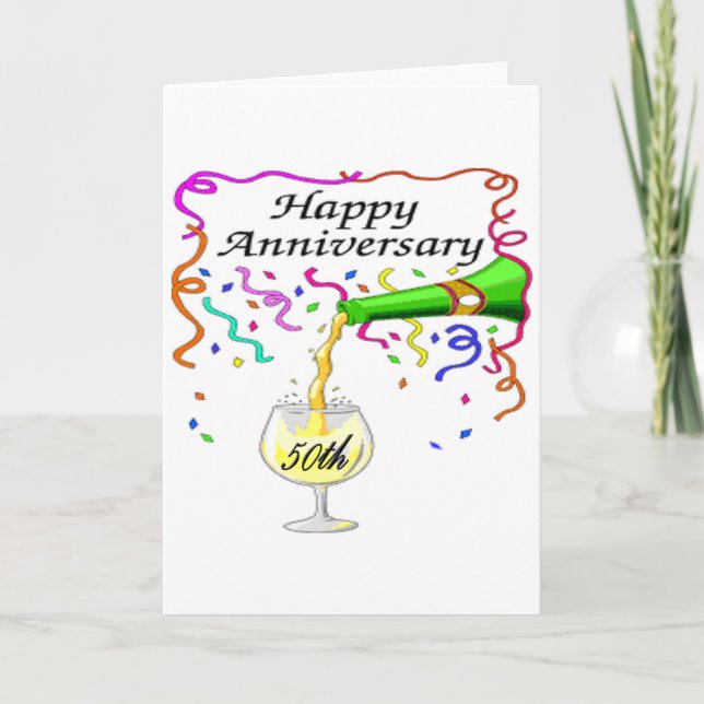 Carte Cadeaux de 50e anniversaire de mariage (Devant)