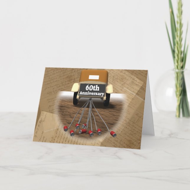 Carte Cadeaux de 60e anniversaire de mariage (Devant)