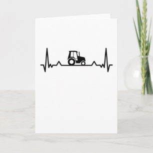 Carte Cadeaux de battement de coeur de tracteur pour l'a