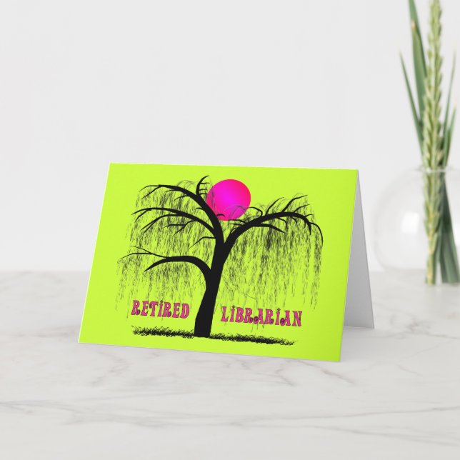 Carte Cadeaux de bibliothécaire à la retraite Conception (Devant)