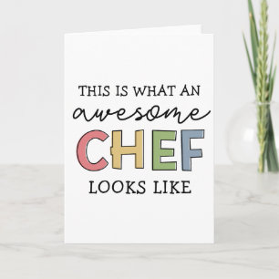 Carte Cadeaux de Chef géniaux   Meilleur Chef Jamais Drô