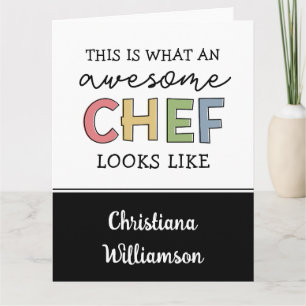 Carte Cadeaux de chef sur mesure   Meilleur Chef Jamais 