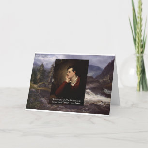 Carte Cadeaux de citations d'amour de Lord Byron "Douce