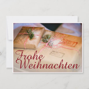 Carte Cadeaux de fête comme motif de Noël