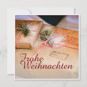 Carte Cadeaux de fête comme motif de Noël