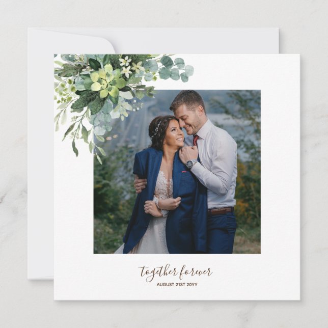 Carte Cadeaux de fête de mariée sur mesure cadeau de ver (Devant)