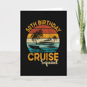 Carte Cadeaux de groupe de croisière pour 50e anniversai