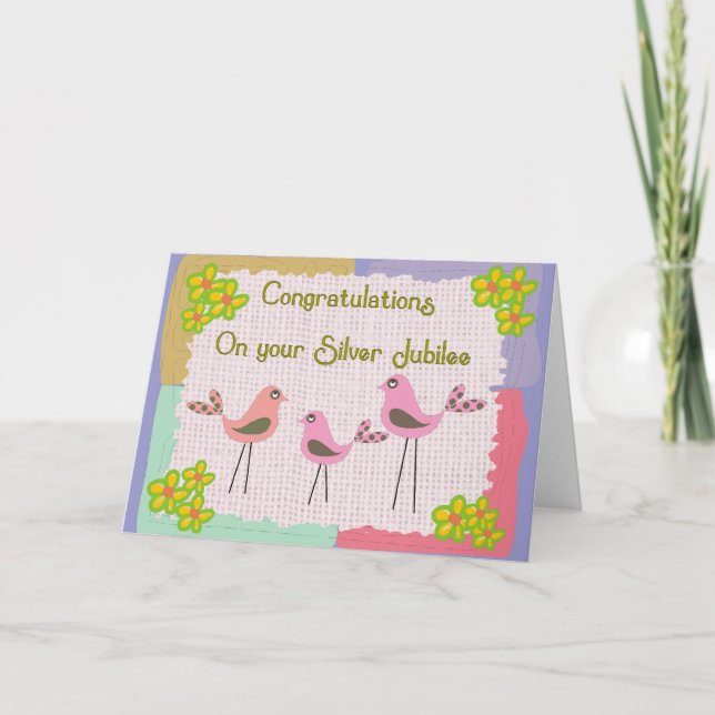Carte Cadeaux de jubilé d'argent des soeurs (Devant)