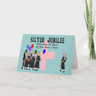 Carte Cadeaux de jubilé d'argent des soeurs