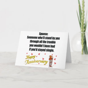 Carte Cadeaux de l'anniversaire du mariage