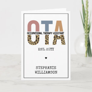 Carte Cadeaux de l'assistant d'ergothérapie OTA personna