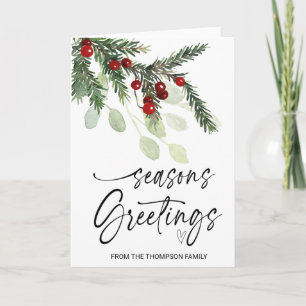 Carte Cadeaux de Noël Joyeuses Fêtes Famille d'amis