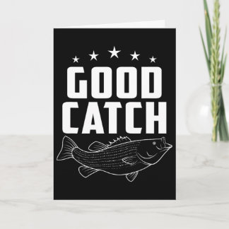 Carte Cadeaux de pêche drôles Bonne prise 