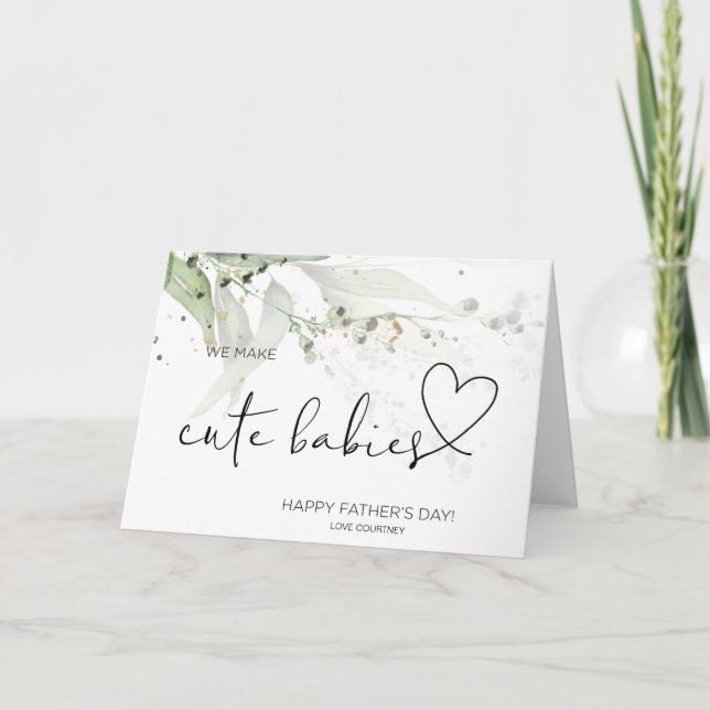 Carte Cadeaux de première Fête des pères Nouveau papa ma (Devant)